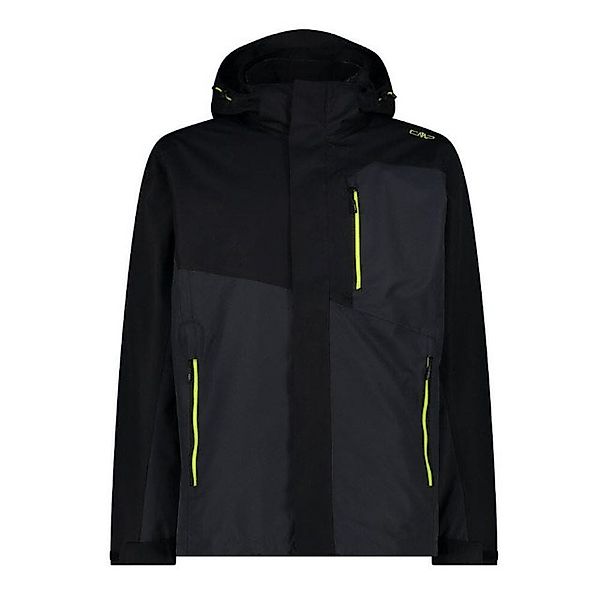 CMP Anorak MAN JACKET ZIP HOOD DETACHABLE INN.JACKET NERO-ANTRACITE günstig online kaufen