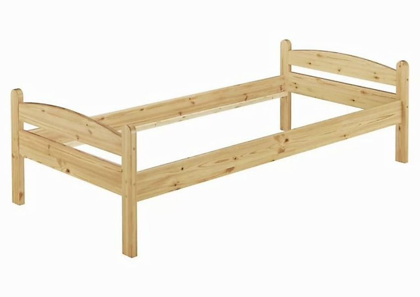 ERST-HOLZ Bett Stabiles Einzelbett Kiefer massiv 90x200 mit Rost, Kieferfar günstig online kaufen