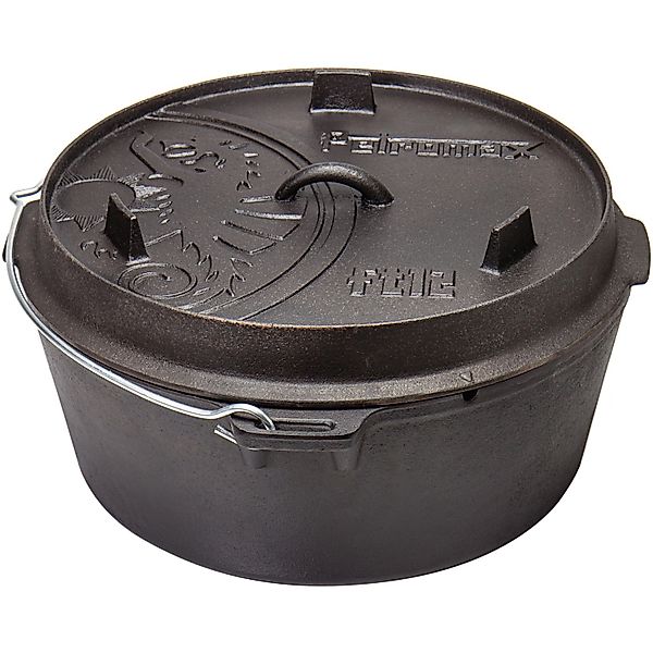 Petromax Dutch Oven FT12-T Schwarz mit planem Boden ca. 11,4, günstig online kaufen