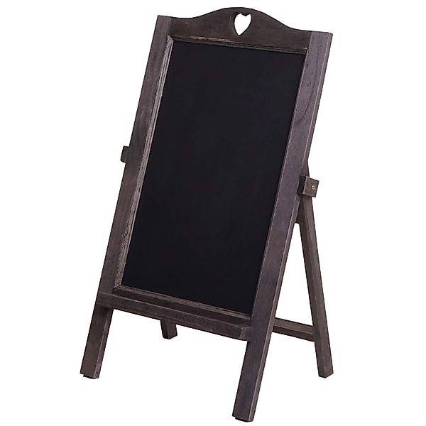 PROREGAL Werbetafel 66x37x27cm Shabby-Look Vintage Grau-Braun günstig online kaufen