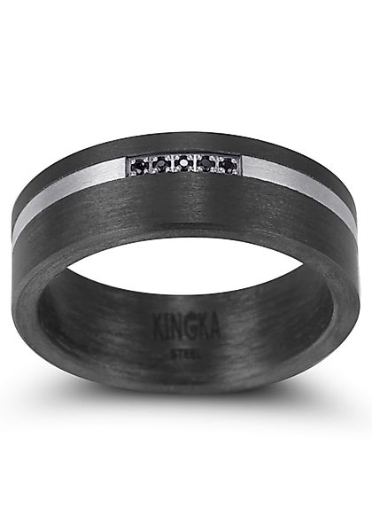 Kingka Partnerring Carbon, CR022BKS2,3,4,5,6,7,8,9,10, mit Zirkonia günstig online kaufen