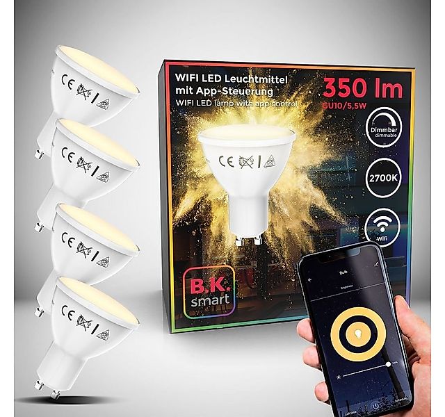 B.K.Licht LED-Leuchtmittel BKL1261, GU10, 2700K - Extra-Warmweiß günstig online kaufen
