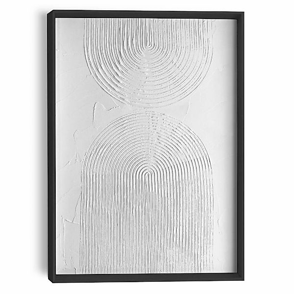 Reinders Wandbild "Reliefbögen", Wohnzimmer - Schwarz-Weiß - MDF - Abstrakt günstig online kaufen