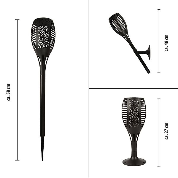 Bestlivings LED Gartenfackel, LED fest integriert, günstig online kaufen