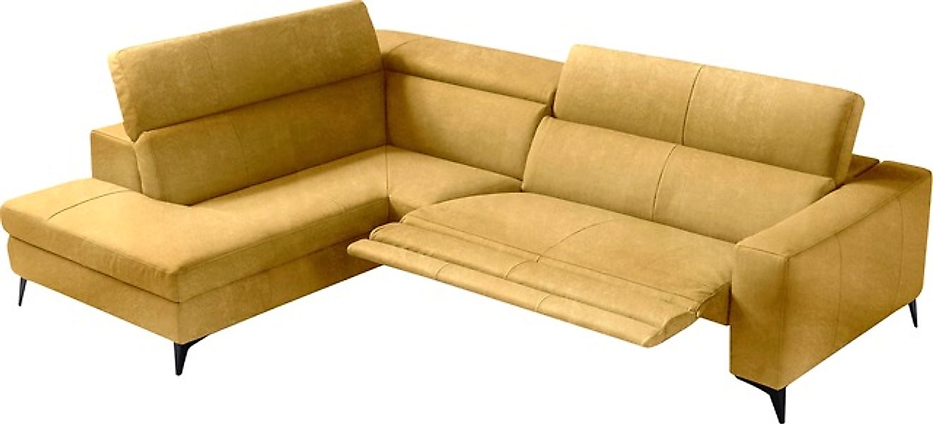 Egoitaliano Ecksofa »Edith, Designsofa mit hohem Sitzkomfort, L-Form«, inkl günstig online kaufen