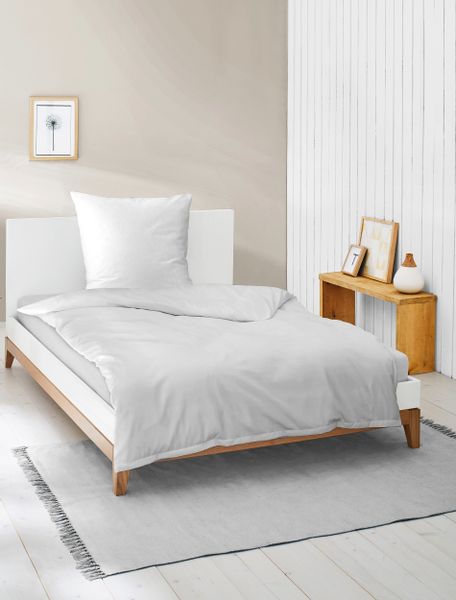 BIERBAUM Bettwäsche "Elegant uni" 2 Stk. tlg. Mako-Satin, 100 % Baumwolle, günstig online kaufen