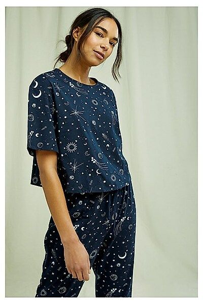 Pyjama Top - Starlight Pyjama T-shirt - Aus Bio-baumwolle günstig online kaufen