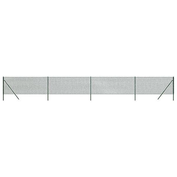 vidaXL Maschendrahtzaun Grün 1x10 m 153905 günstig online kaufen