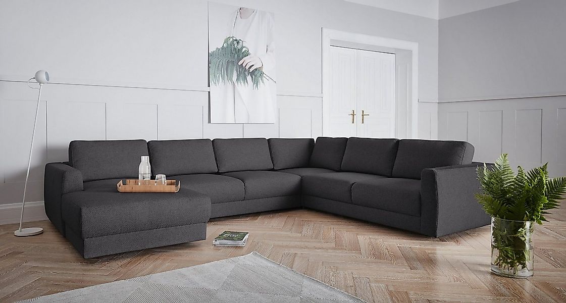 andas Wohnlandschaft "Hobro U-Form", in 3 Bezugsqualitäten in vielen Farben günstig online kaufen