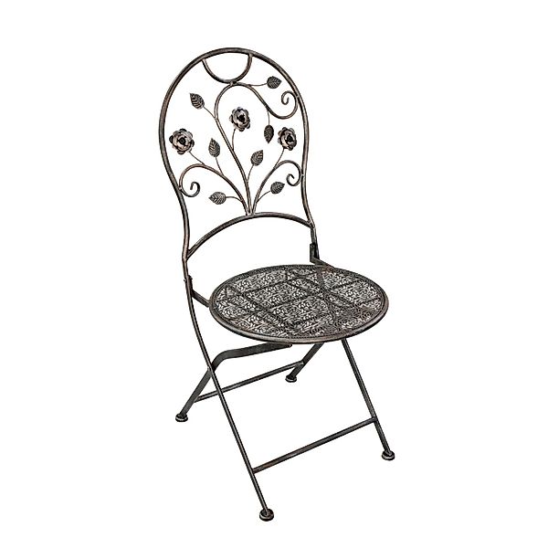 Garden Pleasure Klappstuhl Pinatubo 2er Set Ø 40 cm x 94 cm Bronze günstig online kaufen