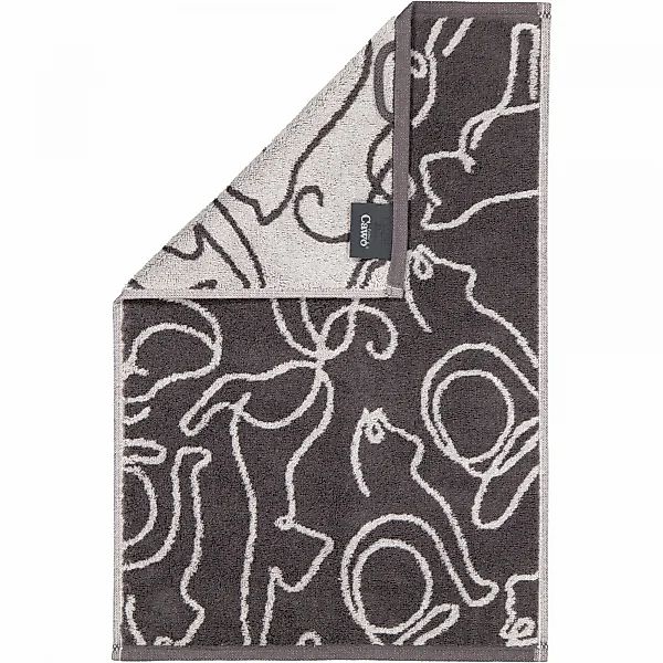 Cawö Handtücher CUTE CATS EDITION Cats 6264 - Farbe: basalt/platin - 77 - G günstig online kaufen
