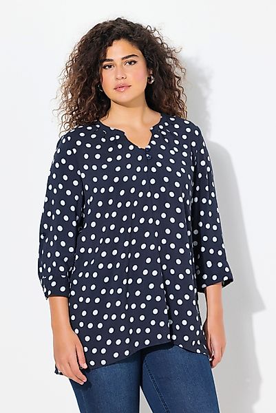 Ulla Popken Tunika Tunika Tunika-Ausschnitt 3/4-Arm günstig online kaufen