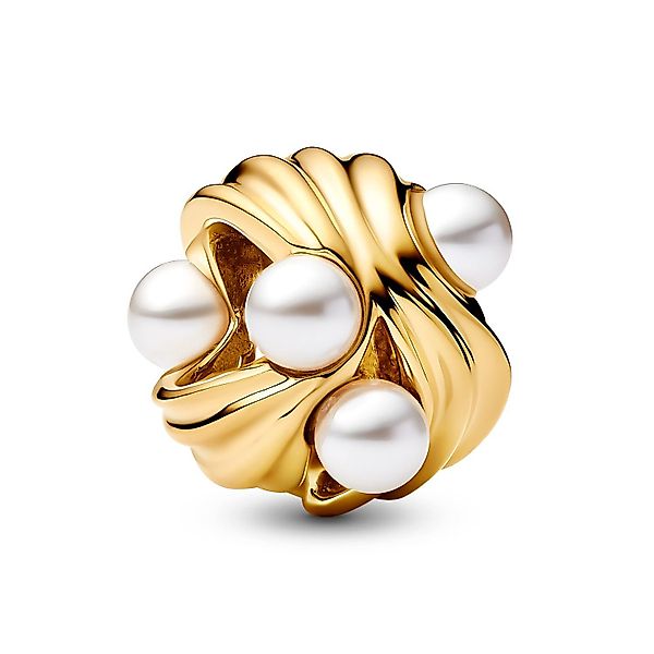 Pandora Kettenanhänger Charm Abstrakte Wellen Goldfarben günstig online kaufen