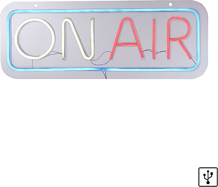 JUST LIGHT LED Wandleuchte NEON-ONAIR, LED fest integriert, Warmweiß günstig online kaufen