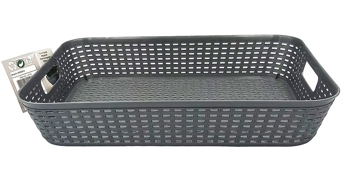 EDCO Aufbewahrungskorb AUFBEWAHRUNGSKORB 35x25x6,5cm Kunststoff Rattan-Opti günstig online kaufen