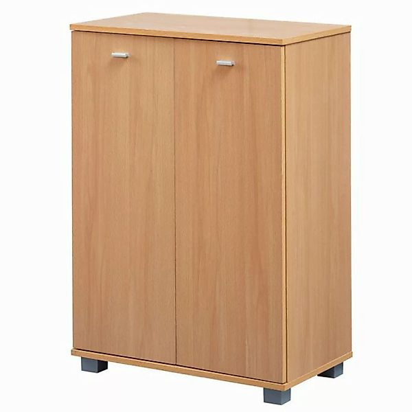 Wohnling Schuhschrank Design Schuhschrank NIMES modern Holz Buche 12 Paar S günstig online kaufen