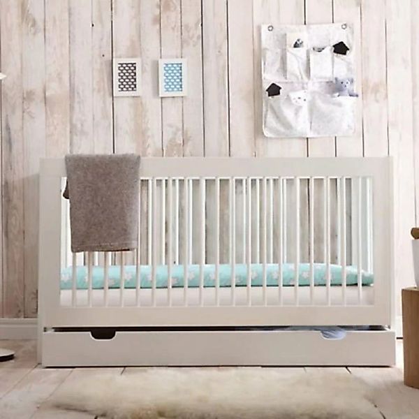 ROOMSTAR Babybett Babybett SQUARE für kleine Räume, inkl. Wickelaufsatz, we günstig online kaufen