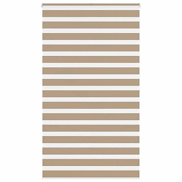 vidaXL Doppelrollo Sandbraun 125x200 cm Stoffbreite 120,9 cm Polyester 4014 günstig online kaufen