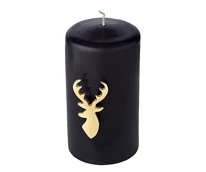 EDZARD Kerzenständer Kerzenpin, 4er-Set, Gold-Optik, Hirsch-Motiv, Aluminiu günstig online kaufen