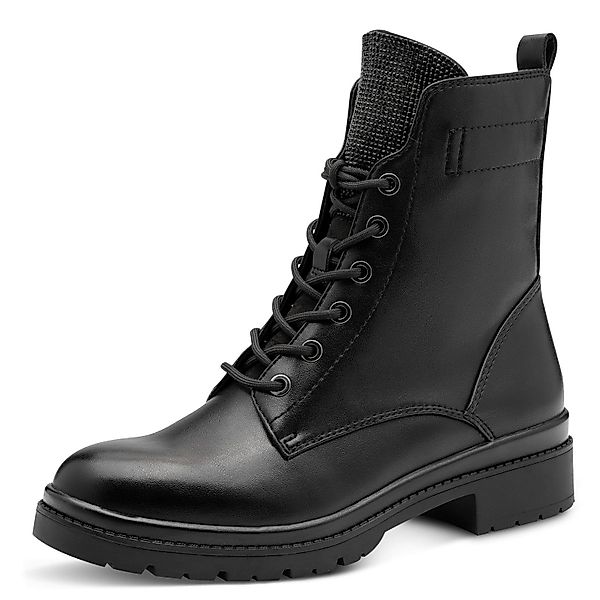 Tamaris Schnürstiefelette, Blockabsatz, Schnürboots, Schuhzunge mit günstig online kaufen
