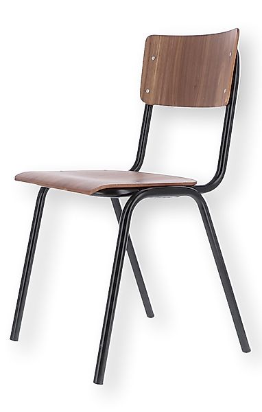 Stuhl Zero, schwarz/nussbaum günstig online kaufen