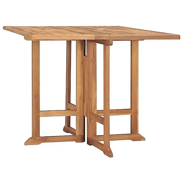 vidaXL Klappbarer Garten-Esstisch 90x90x75 cm Massivholz Teak 315448 günstig online kaufen