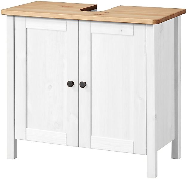 welltime Waschbeckenunterschrank Sylt Badmöbel im Landhaus-Stil, Breite 64 günstig online kaufen