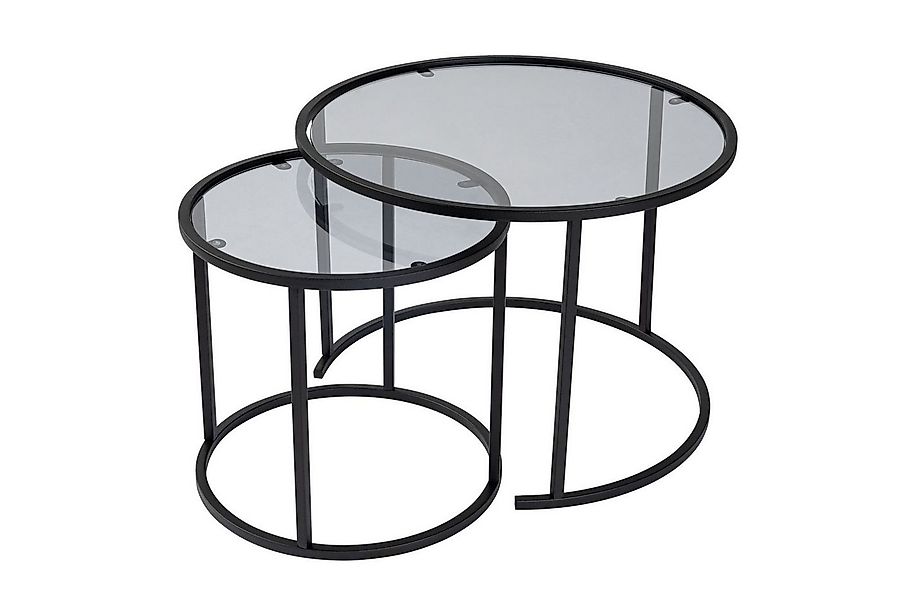 Skye Decor Couchtisch 100% TEMPERED GLASS & METAL, 60 cm - 42 cm (2 Pieces) günstig online kaufen