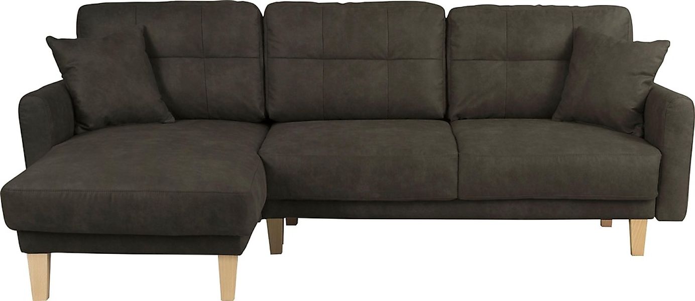 Home affaire Ecksofa "TRIPLO optionale Schlafsofa mit Bettkasten, Maße B/T/ günstig online kaufen