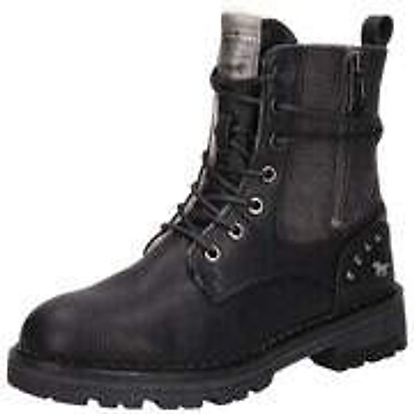 Mustang Schnür Boots Damen schwarz günstig online kaufen