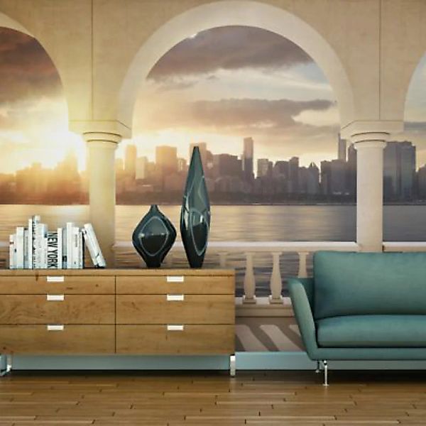 artgeist Fototapete Traum über New York mehrfarbig Gr. 450 x 270 günstig online kaufen