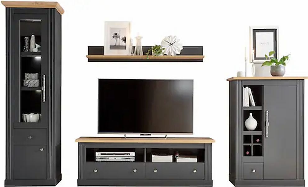 Home affaire Wohnwand »Westminster TOPSELLER!« Set, Vitrine, Lowboard, Komm günstig online kaufen