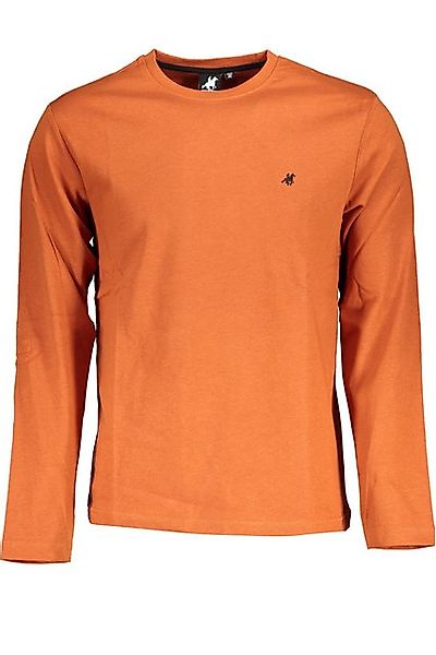U.S. GRAND POLO T-Shirt Herren Langarmshirt Bronze mit Kontrastdetails & günstig online kaufen