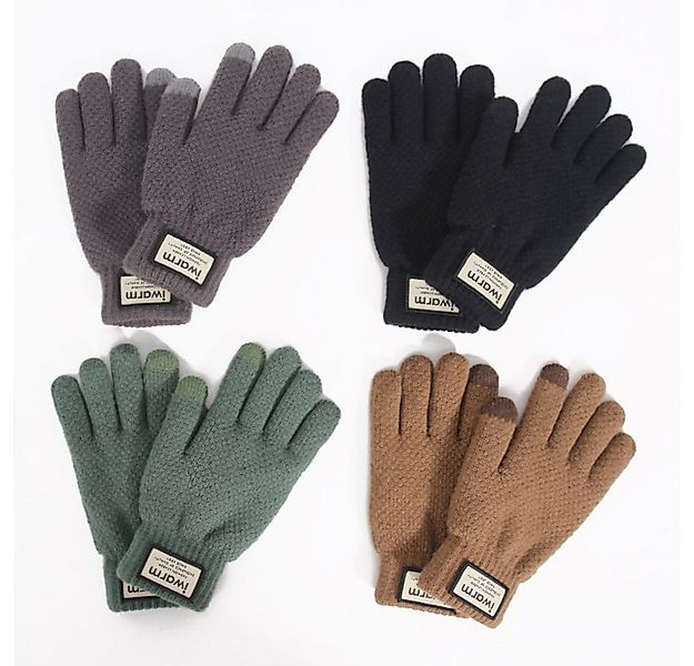 Blusmart Strickhandschuhe Strickhandschuhe für den Winter mit Touchscreen ( günstig online kaufen