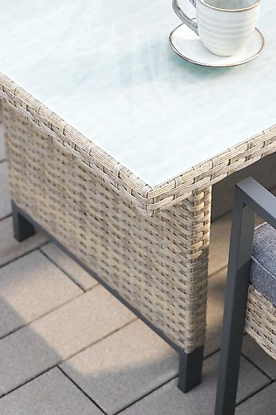Primaster Gartenlounge-Set Primaster Gartenmöbel-Set Elba Rattan/Aluminium, günstig online kaufen