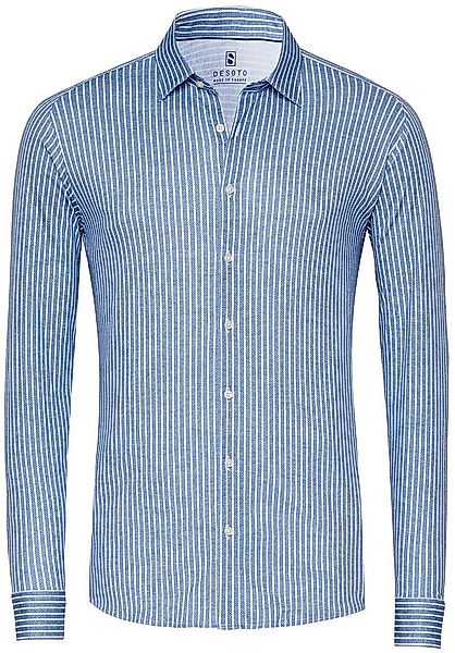 DESOTO Hemd Twill Stripe Blau - Größe S günstig online kaufen