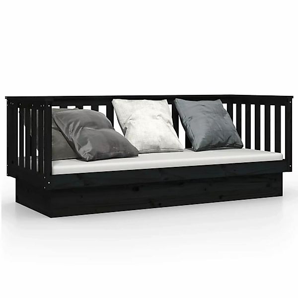 vidaXL Tagesbett Schwarz 90x190 cm Massivholz Kiefer1358267 günstig online kaufen