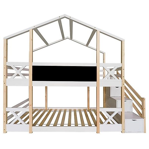 IDEASY Etagenbett Etagenbett im Baumhaus-Stil, 90 x 200 cm, ohne Matratze, günstig online kaufen