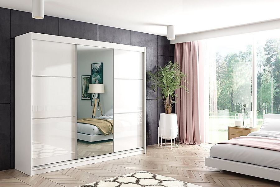 ALTDECOR Schiebetürenschrank VIVI (Kleiderschrank Garderobenschrank mit vie günstig online kaufen