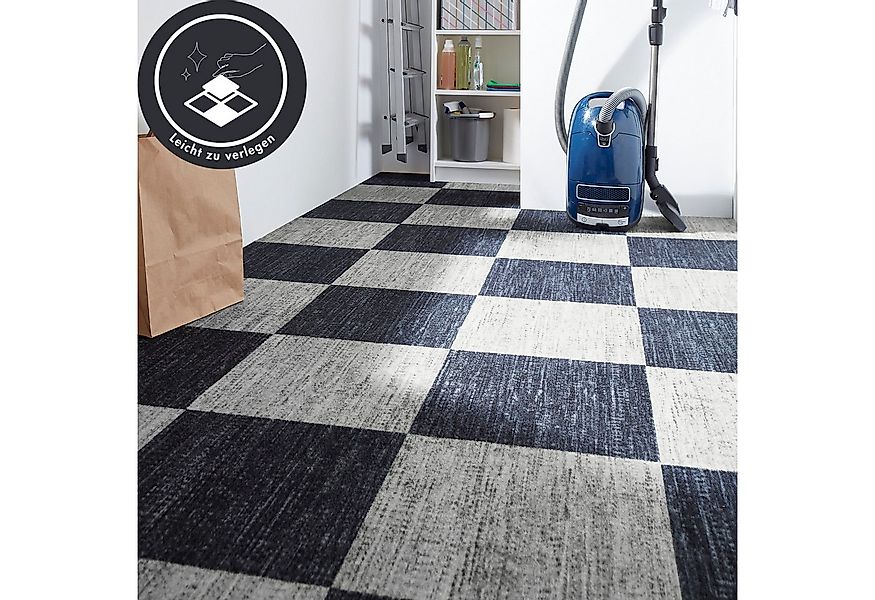 Andiamo Teppichfliese Paris Nadelfilz, quadratisch, Höhe: 4 mm, 40x40 cm, s günstig online kaufen