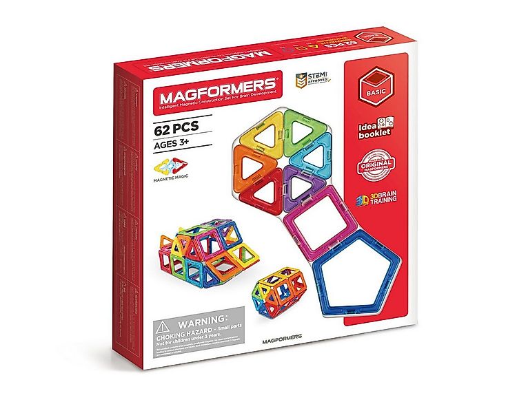 MAGFORMERS MAGFORMERS Magnetspielzeug Basic-Set 62 Teile Magnetspielbaustei günstig online kaufen
