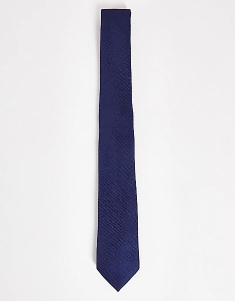 ASOS DESIGN – Strukturierte Krawatte in Marineblau günstig online kaufen