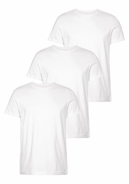 AJC T-Shirt 3er-Pack, lockere Passform, Basic-Stil günstig online kaufen