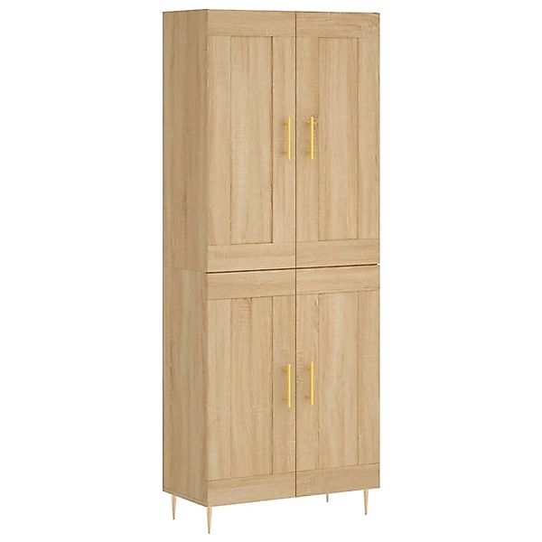 vidaXL Highboard Sonoma-Eiche 69,5x34x180 cm Holzwerkstoff 3199676 günstig online kaufen
