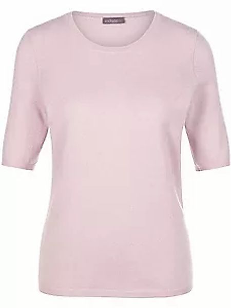 Rundhals-Pullover aus Schurwolle und Kaschmir include rosé günstig online kaufen