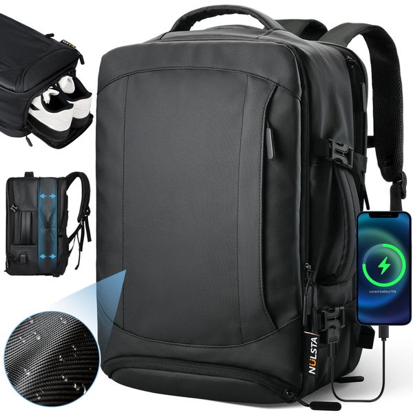 NULSTA Rucksack Reiserucksack 25-38L mit USB-Ladeanschluss günstig online kaufen