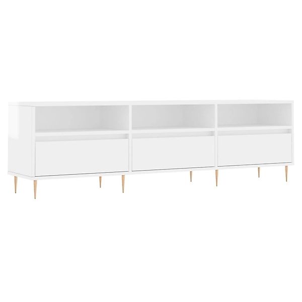 vidaXL TV-Schrank Hochglanz-Weiß 150x30x44,5 cm Holzwerkstoff 831270 günstig online kaufen