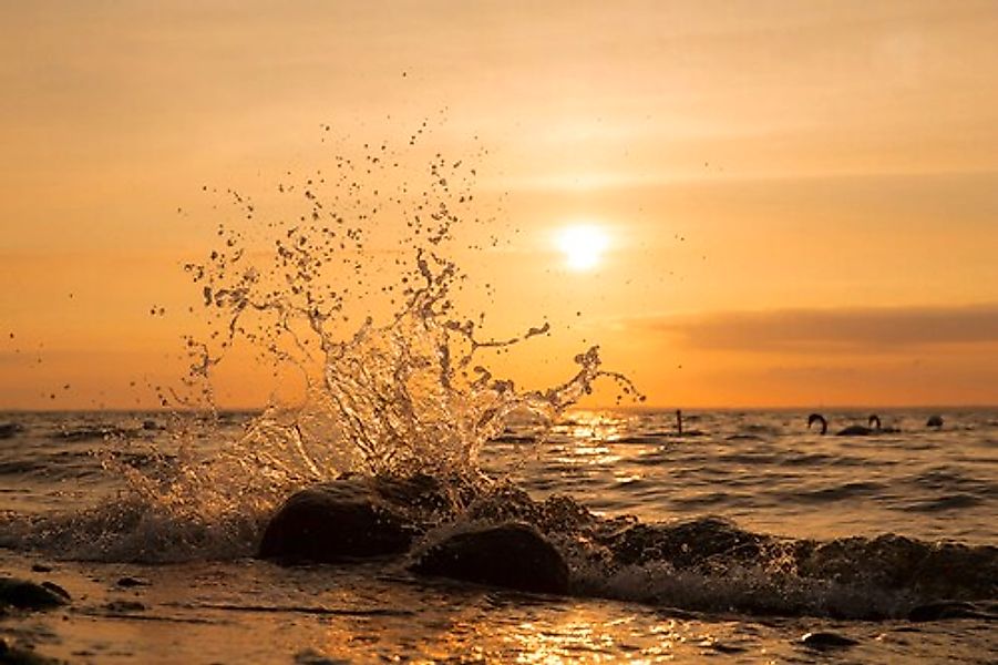 Papermoon Fototapete »Wellen am Strand« günstig online kaufen