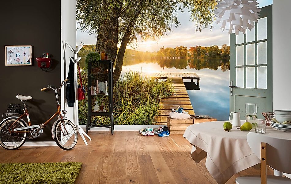 Komar Fototapete »Vlies - Picnic - Größe 368 x 248 cm«, bedruckt, Wohnzimme günstig online kaufen