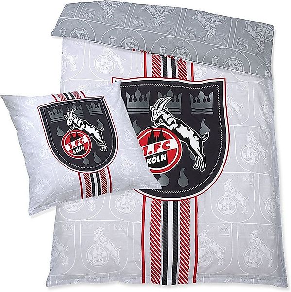 1. FC Köln Bettwäsche Bettwäsche Leuchtend Logo & Stadtwappen günstig online kaufen